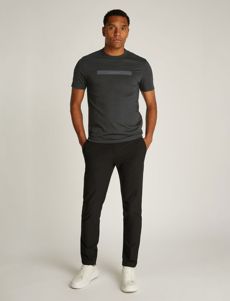 Calvin Klein Structured Embroidery Erkek Siyah T-Shirt Calvin Klein Structured Embroidery Erkek Siyah T-Shirt