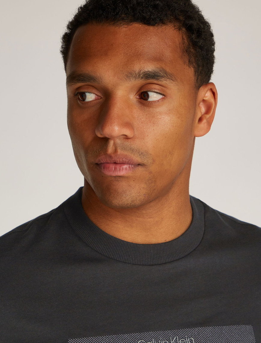 Calvin Klein Structured Embroidery Erkek Siyah T-Shirt Calvin Klein Structured Embroidery Erkek Siyah T-Shirt