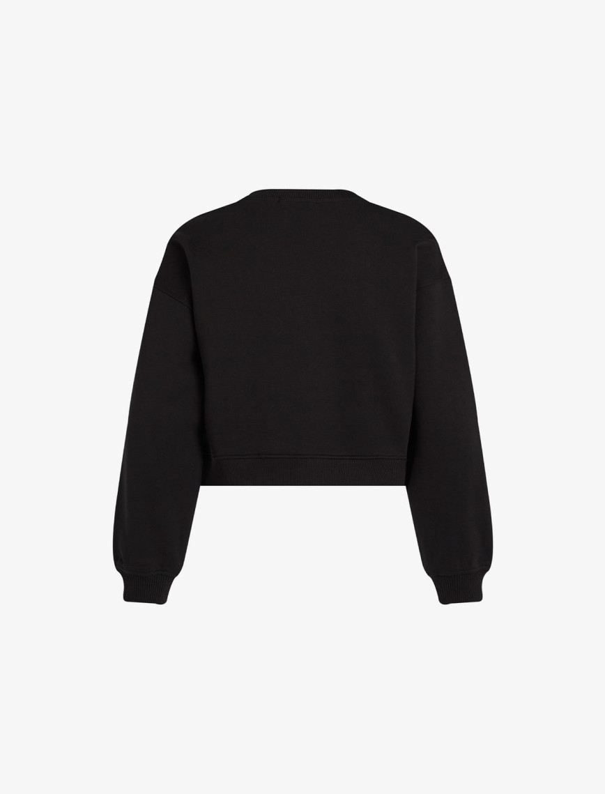 Calvin Klein Glitter Monologo Çocuk Siyah Sweatshirt Calvin Klein Glitter Monologo Çocuk Siyah Sweatshirt