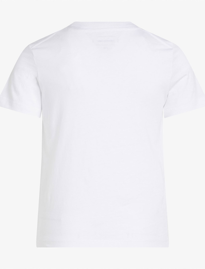 Calvin Klein Monogram Çocuk Beyaz T-Shirt Calvin Klein Monogram Çocuk Beyaz T-Shirt
