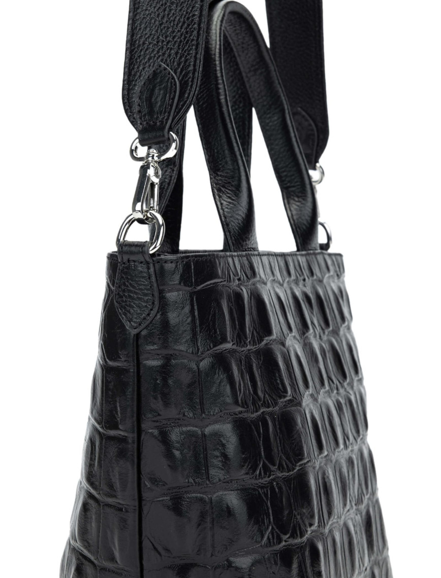 Tamer Tanca Kadın Hakiki Deri Siyah El Çantası Tamer Tanca Kadın Hakiki Deri Siyah El Çantası