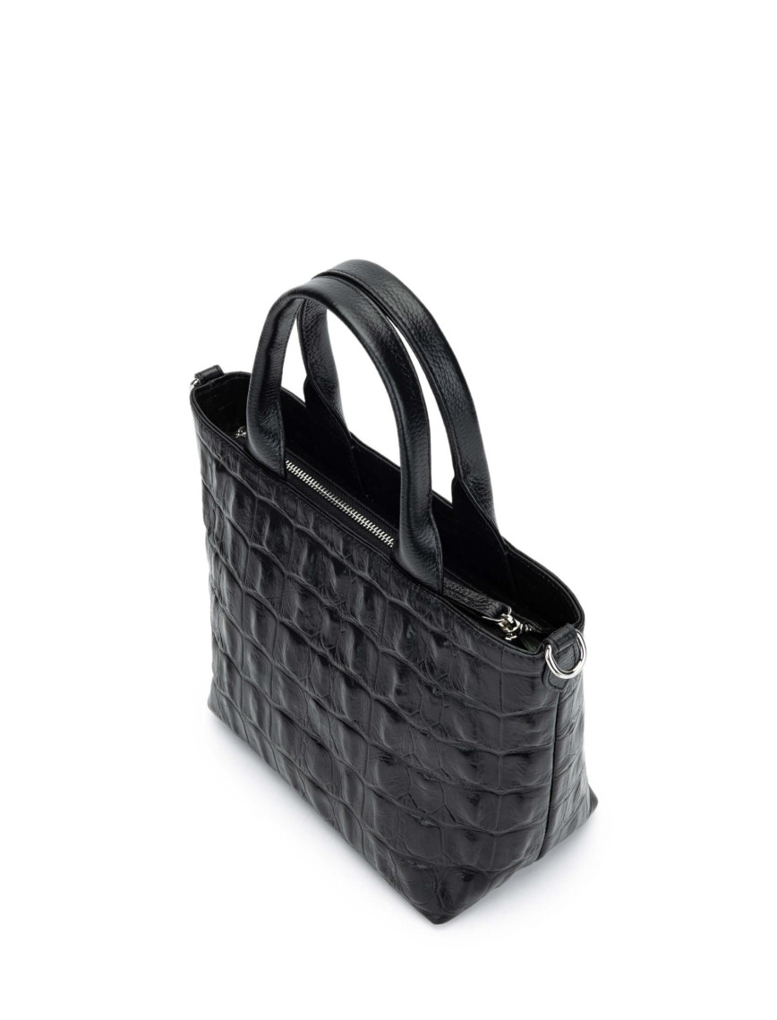 Tamer Tanca Kadın Hakiki Deri Siyah El Çantası Tamer Tanca Kadın Hakiki Deri Siyah El Çantası