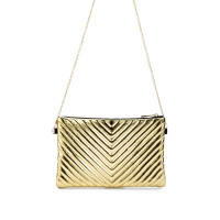 Tamer Tanca Kadın Vegan Altın El Çantası