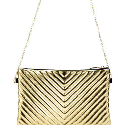 Tamer Tanca Kadın Vegan Altın El Çantası