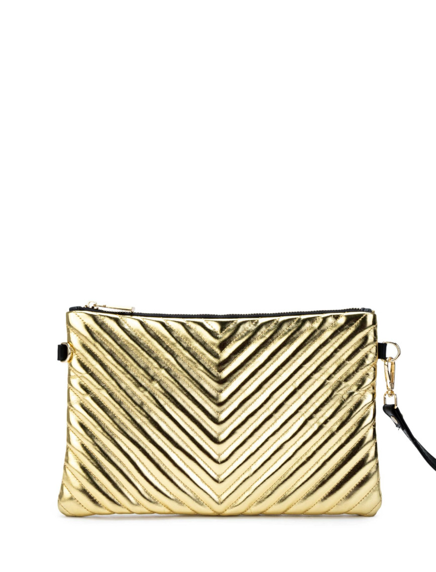 Tamer Tanca Kadın Vegan Altın El Çantası