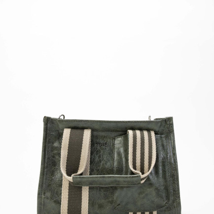 Tamer Tanca Kadın Vegan Haki Rugan Omuz Çanta