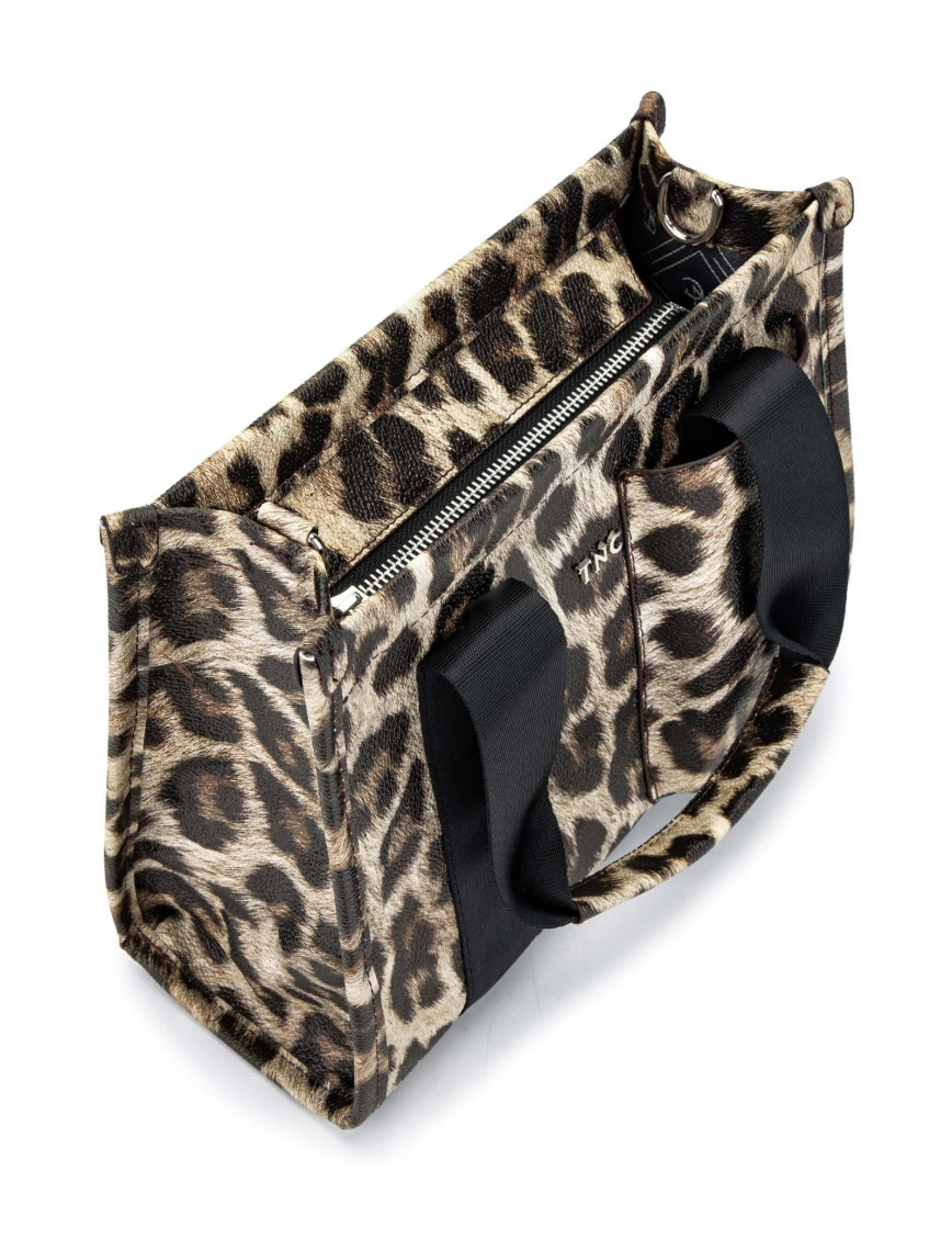 Tamer Tanca Kadın Vegan Leopar Omuz Çanta