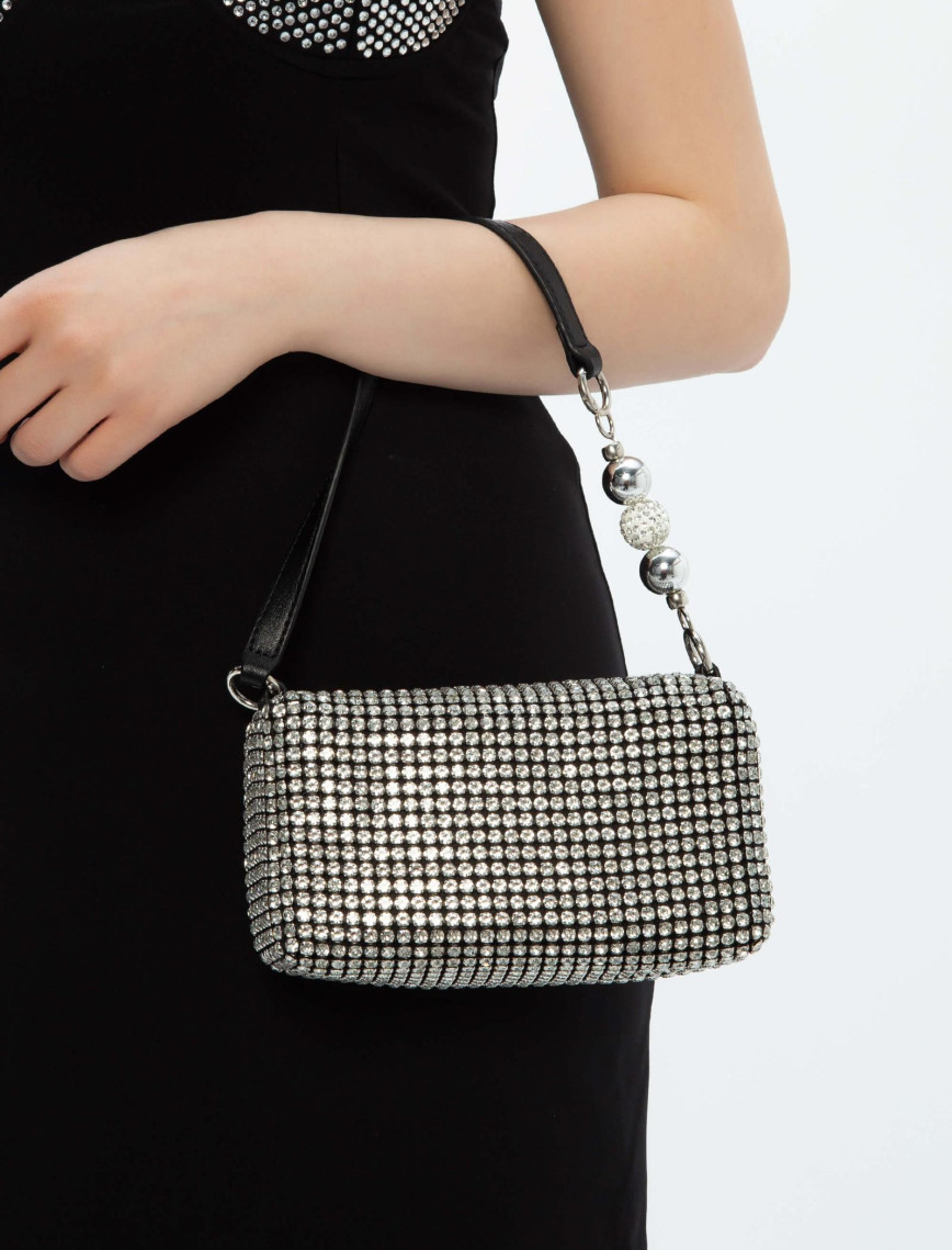 Tamer Tanca Kadın Vegan Gri Kol Çantası