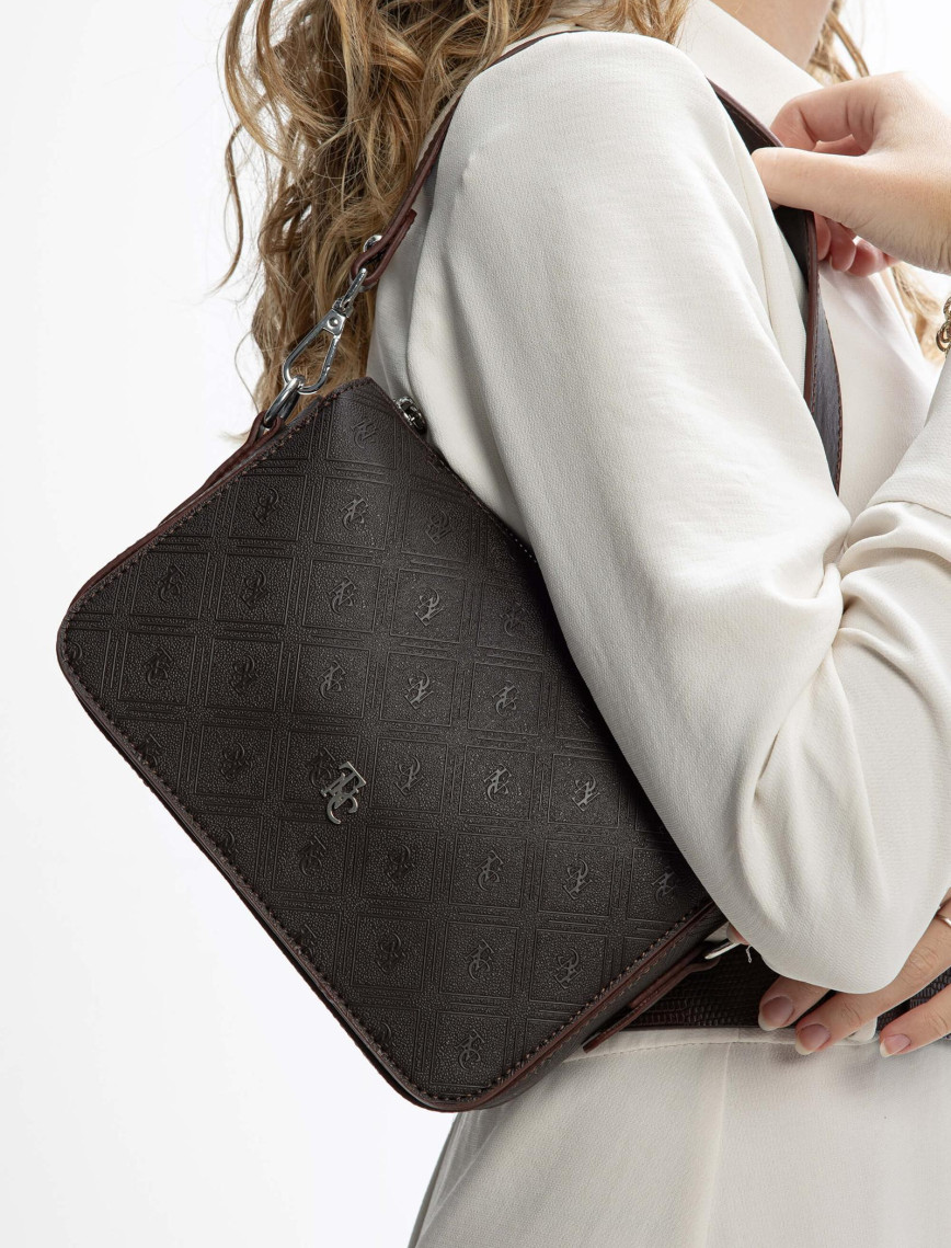 Tamer Tanca Kadın Vegan Kahverengi Postacı Çanta