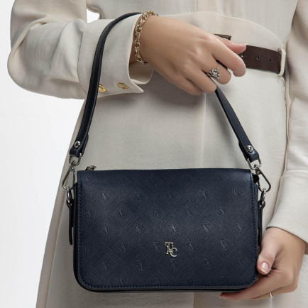 Tamer Tanca Kadın Vegan Lacivert Postacı Çanta Tamer Tanca Kadın Vegan Lacivert Postacı Çanta