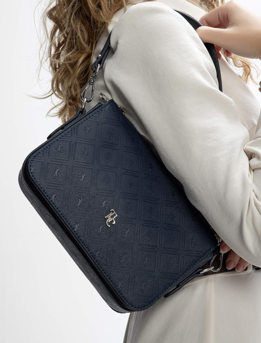 Tamer Tanca Kadın Vegan Lacivert Postacı Çanta