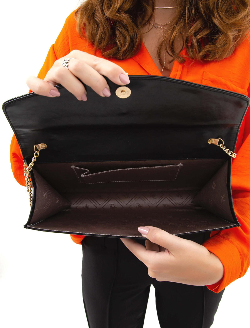 Tamer Tanca Kadın Vegan Siyah El Çantası