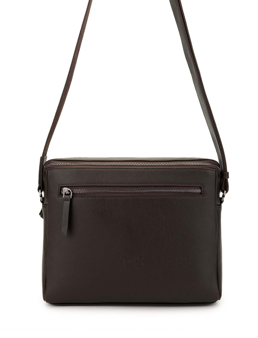 Tamer Tanca Erkek Hakiki Deri Yeşil Postacı Çanta