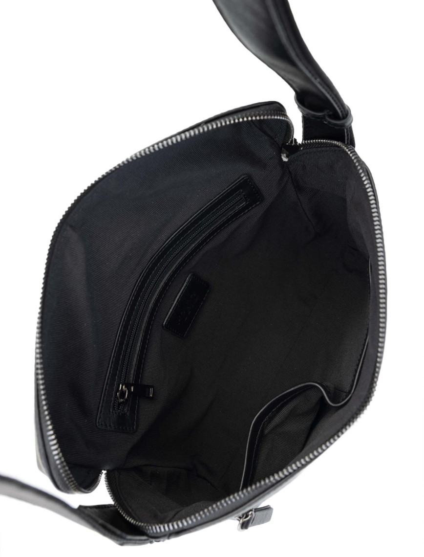 Tamer Tanca Erkek Hakiki Deri Siyah Postacı Çanta