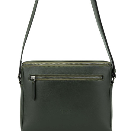 Tamer Tanca Erkek Hakiki Deri Yeşil Postacı Çanta Tamer Tanca Erkek Hakiki Deri Yeşil Postacı Çanta