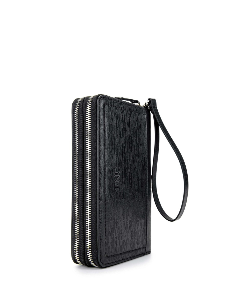 Tamer Tanca Erkek Hakiki Deri Siyah El Çantası Tamer Tanca Erkek Hakiki Deri Siyah El Çantası