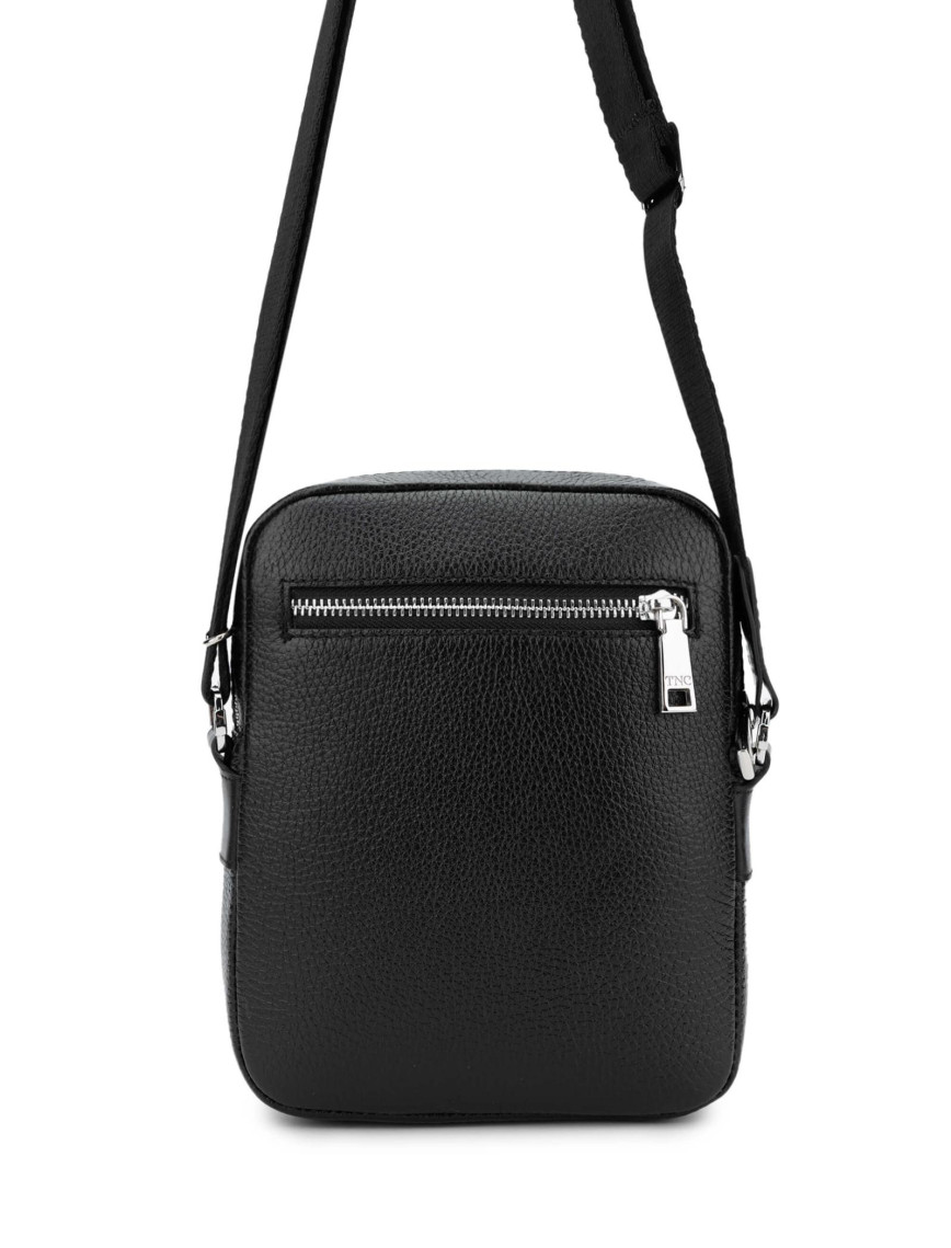 Tamer Tanca Erkek Hakiki Deri Siyah Floter Postacı Çanta Tamer Tanca Erkek Hakiki Deri Siyah Floter Postacı Çanta