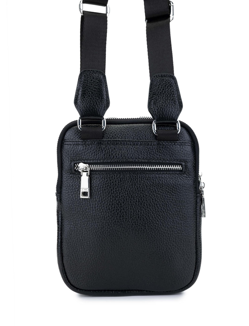 Tamer Tanca Erkek Hakiki Deri Siyah Postacı Çanta