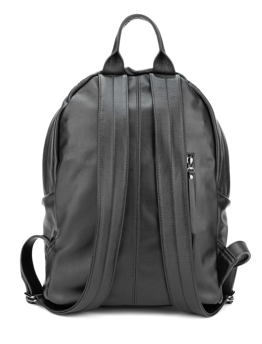 Tamer Tanca Erkek Hakiki Deri Siyah Sırt Çantası