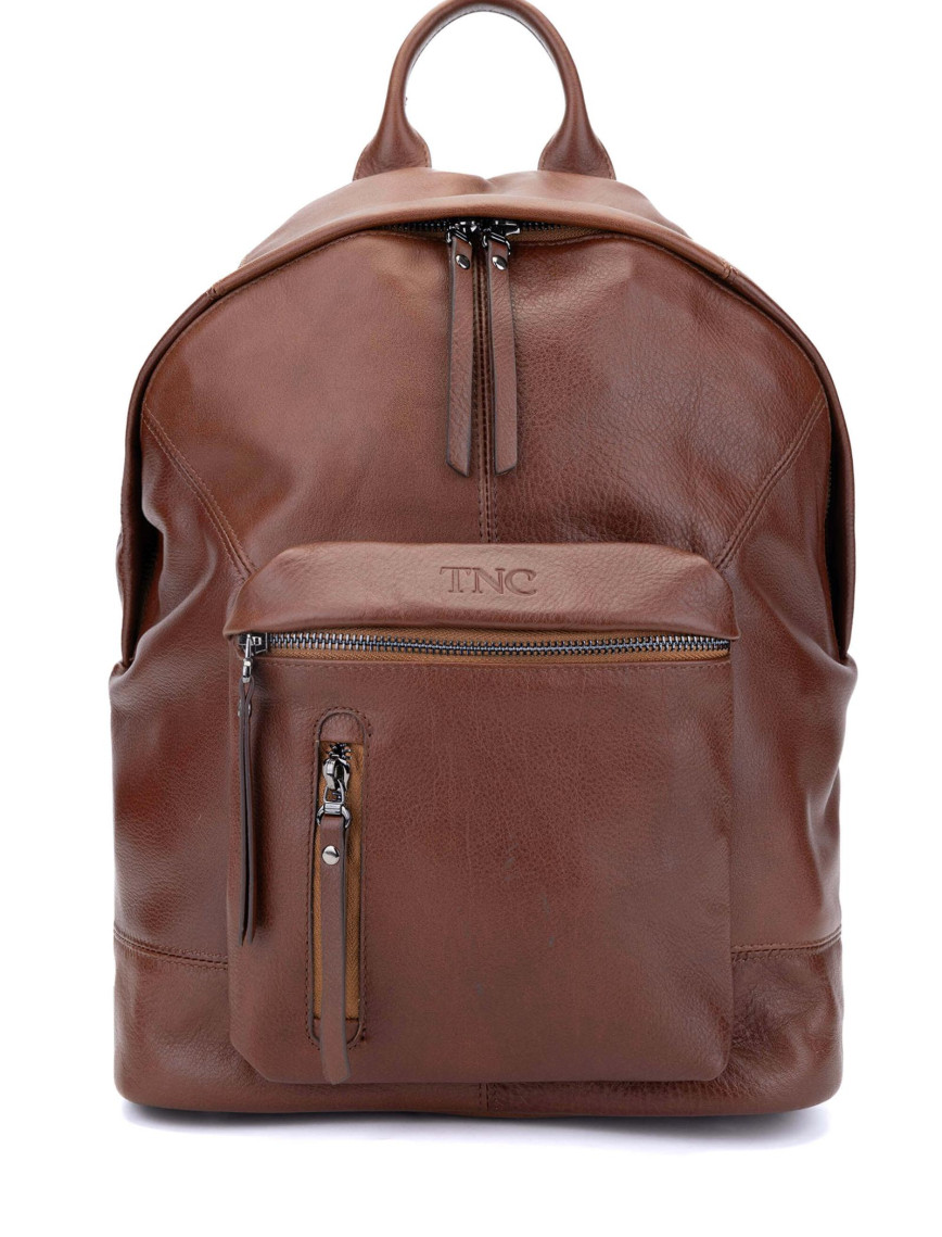 Tamer Tanca Erkek Hakiki Deri Yeşil Sırt Çantası