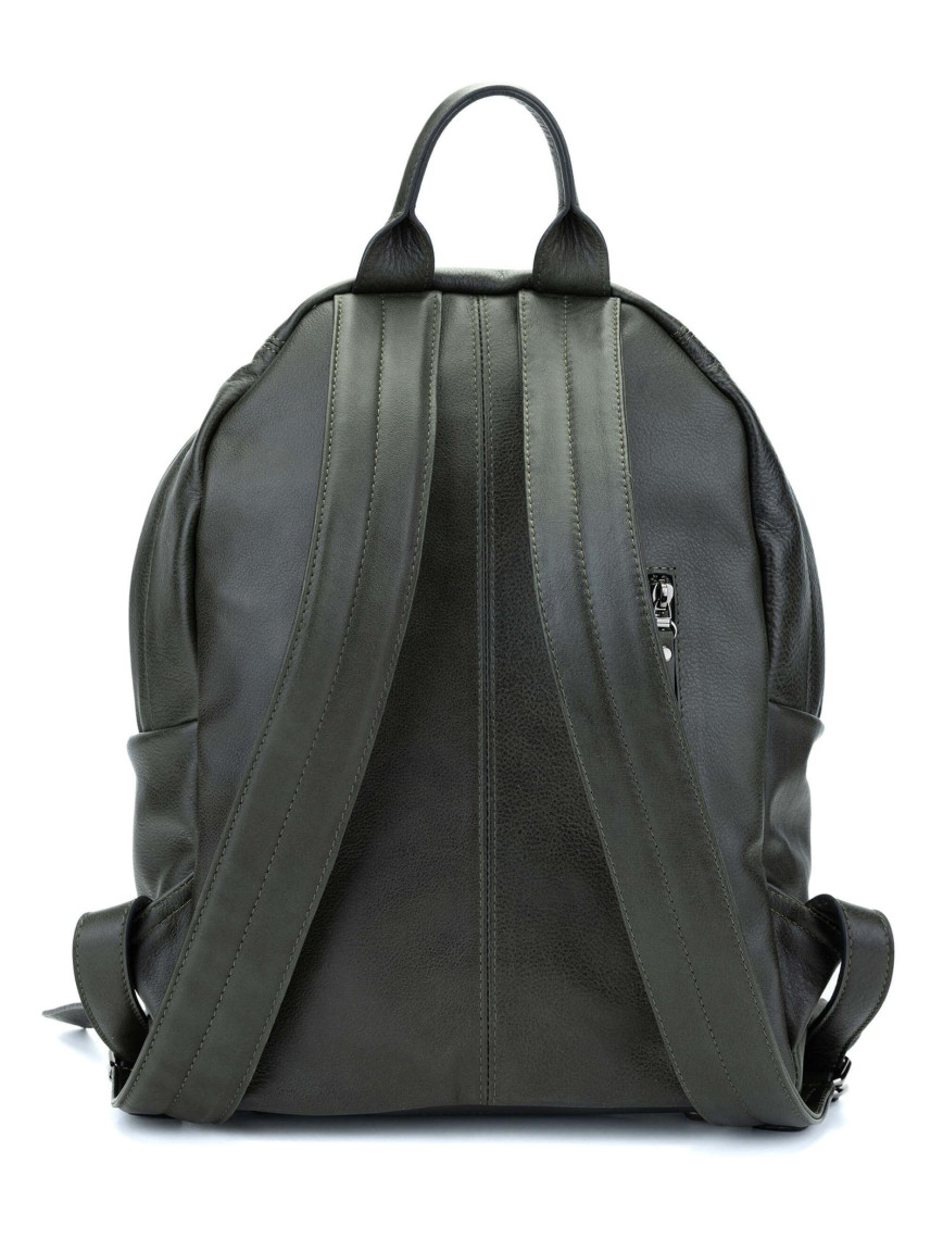 Tamer Tanca Erkek Hakiki Deri Yeşil Sırt Çantası