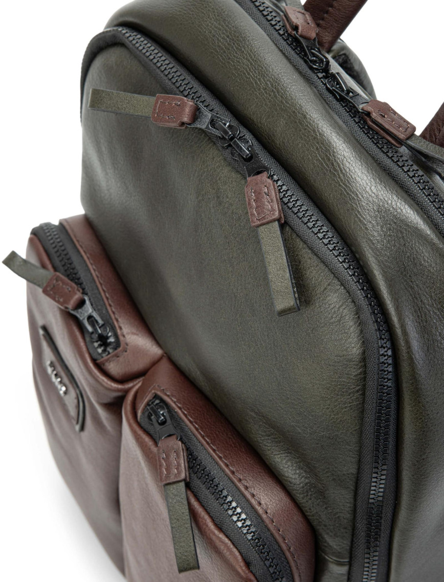 Tamer Tanca Erkek Hakiki Deri Yeşil/Kahverengi Sırt Çantası Tamer Tanca Erkek Hakiki Deri Yeşil/Kahverengi Sırt Çantası