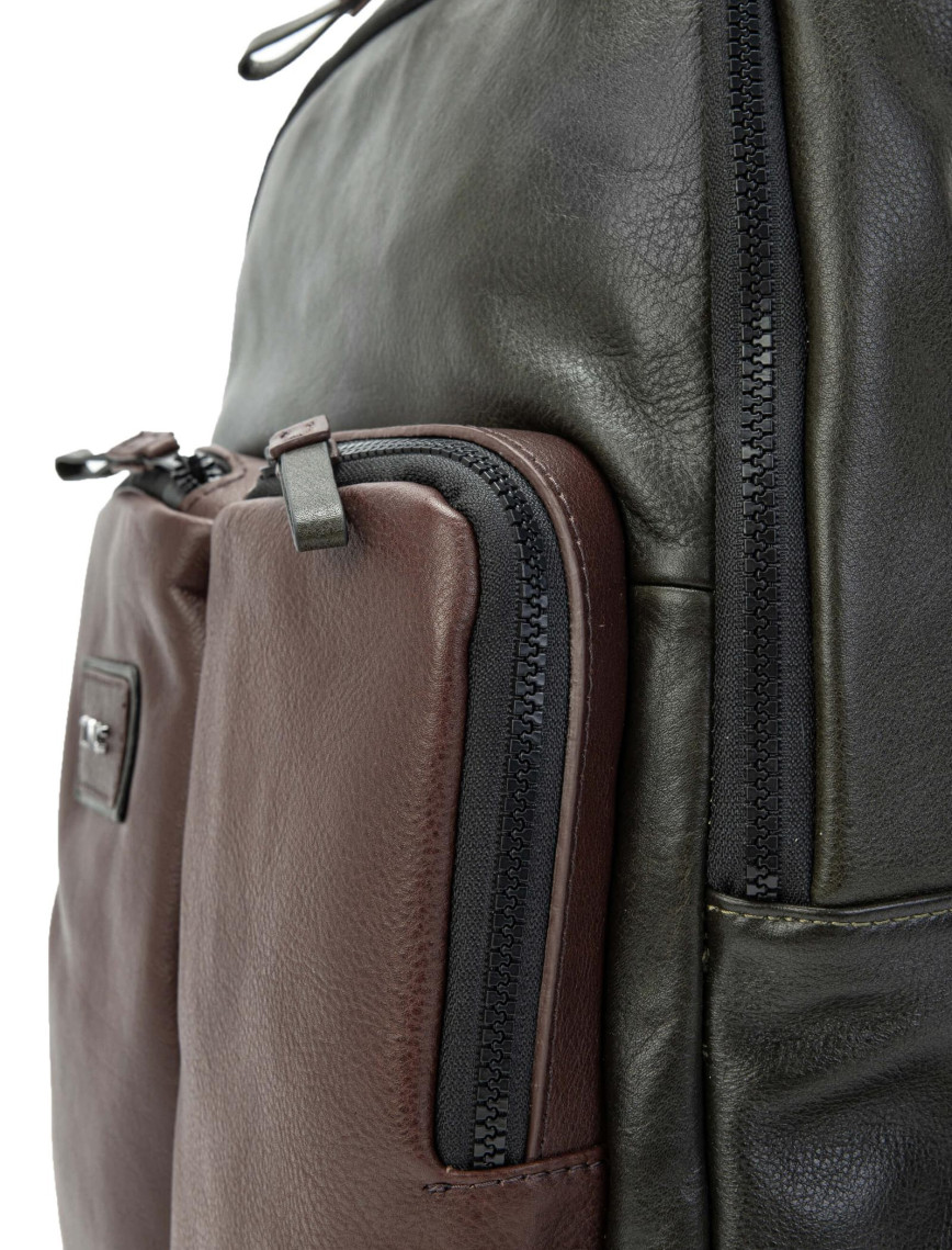 Tamer Tanca Erkek Hakiki Deri Yeşil/Kahverengi Sırt Çantası Tamer Tanca Erkek Hakiki Deri Yeşil/Kahverengi Sırt Çantası