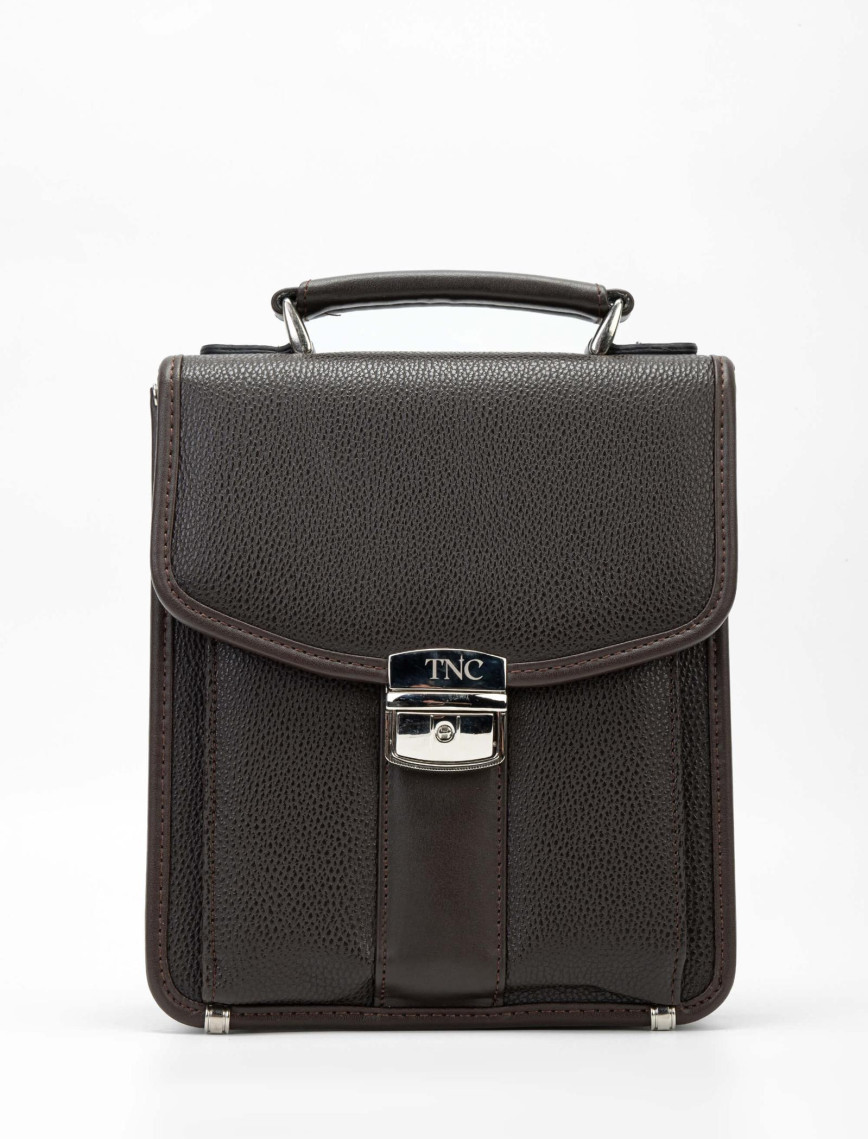 Tamer Tanca Erkek Vegan Kahverengi El Çantası Tamer Tanca Erkek Vegan Kahverengi El Çantası