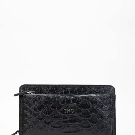 Tamer Tanca Erkek Hakiki Deri Siyah El Çantası Tamer Tanca Erkek Hakiki Deri Siyah El Çantası