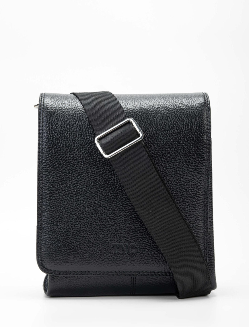 Tamer Tanca Erkek Hakiki Deri Siyah Postacı Çanta Tamer Tanca Erkek Hakiki Deri Siyah Postacı Çanta