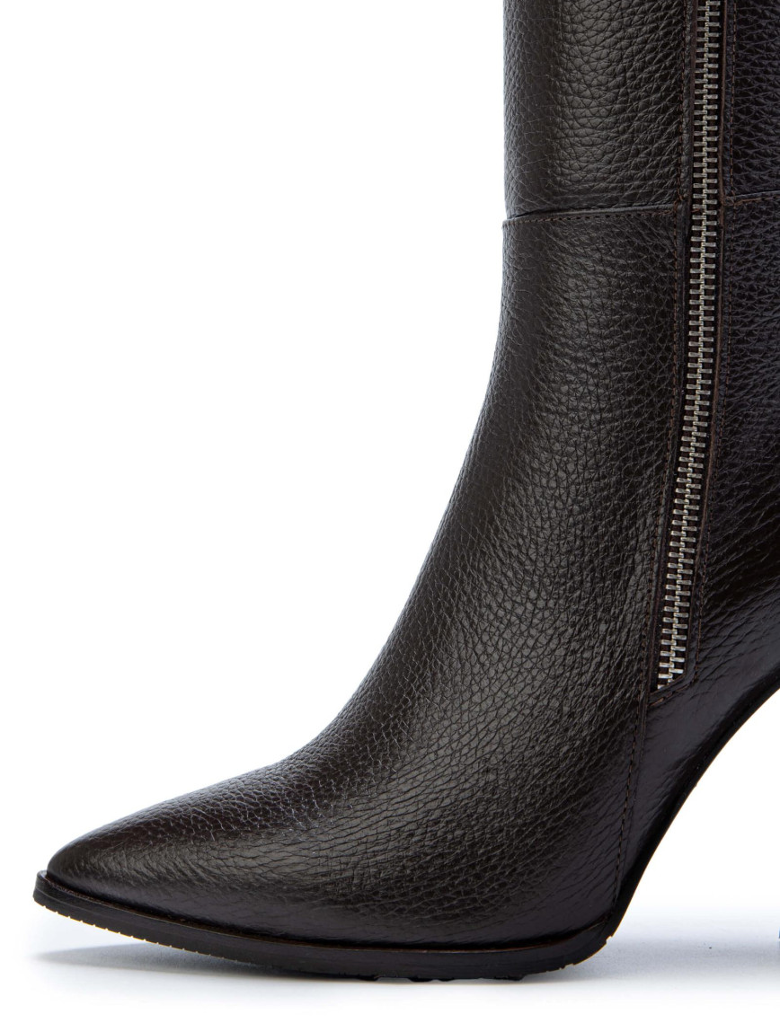 Tamer Tanca Kadın Hakiki Deri Kahverengi Floter Klasik Çizme Tamer Tanca Kadın Hakiki Deri Kahverengi Floter Klasik Çizme