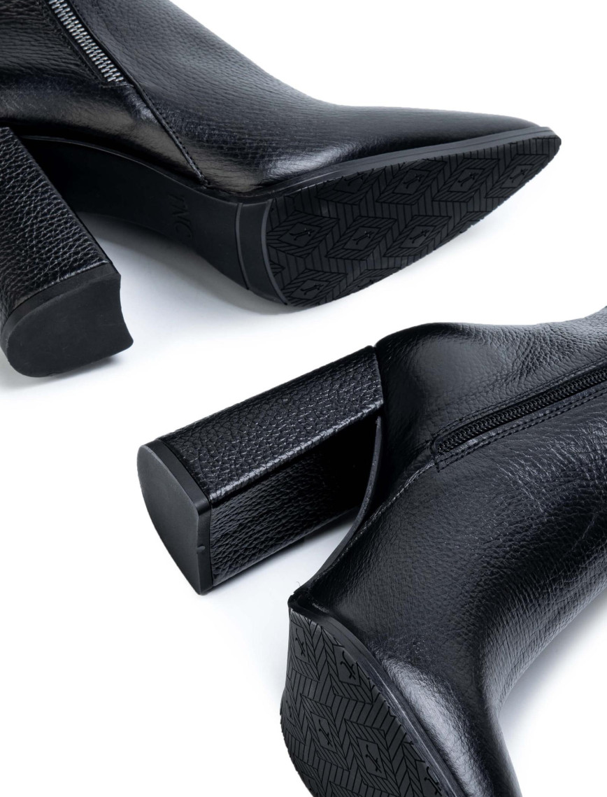 Tamer Tanca Kadın Hakiki Deri Siyah Floter Klasik Çizme Tamer Tanca Kadın Hakiki Deri Siyah Floter Klasik Çizme