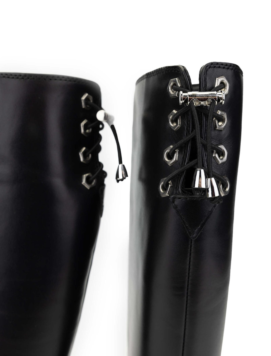 Tamer Tanca Kadın Hakiki Deri Siyah Deri Casual Çizme Tamer Tanca Kadın Hakiki Deri Siyah Deri Casual Çizme