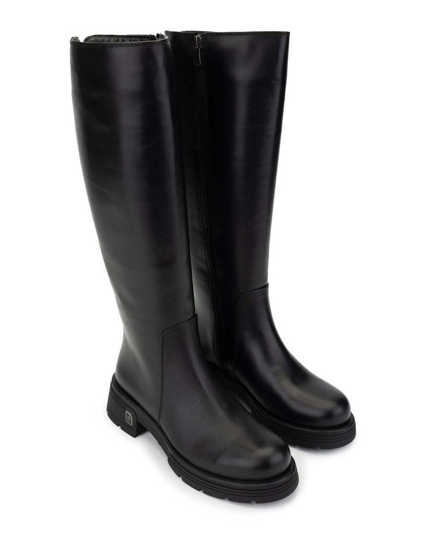 Tamer Tanca Kadın Hakiki Deri Siyah Deri Casual Çizme Tamer Tanca Kadın Hakiki Deri Siyah Deri Casual Çizme