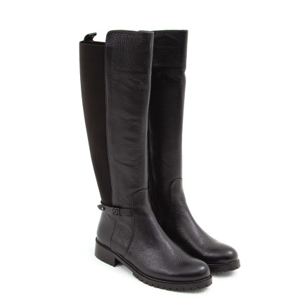 Tamer Tanca Kadın Hakiki Deri Siyah Floter Casual Çizme