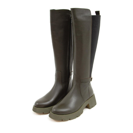 Tamer Tanca Kadın Hakiki Deri Yeşil Casual Çizme