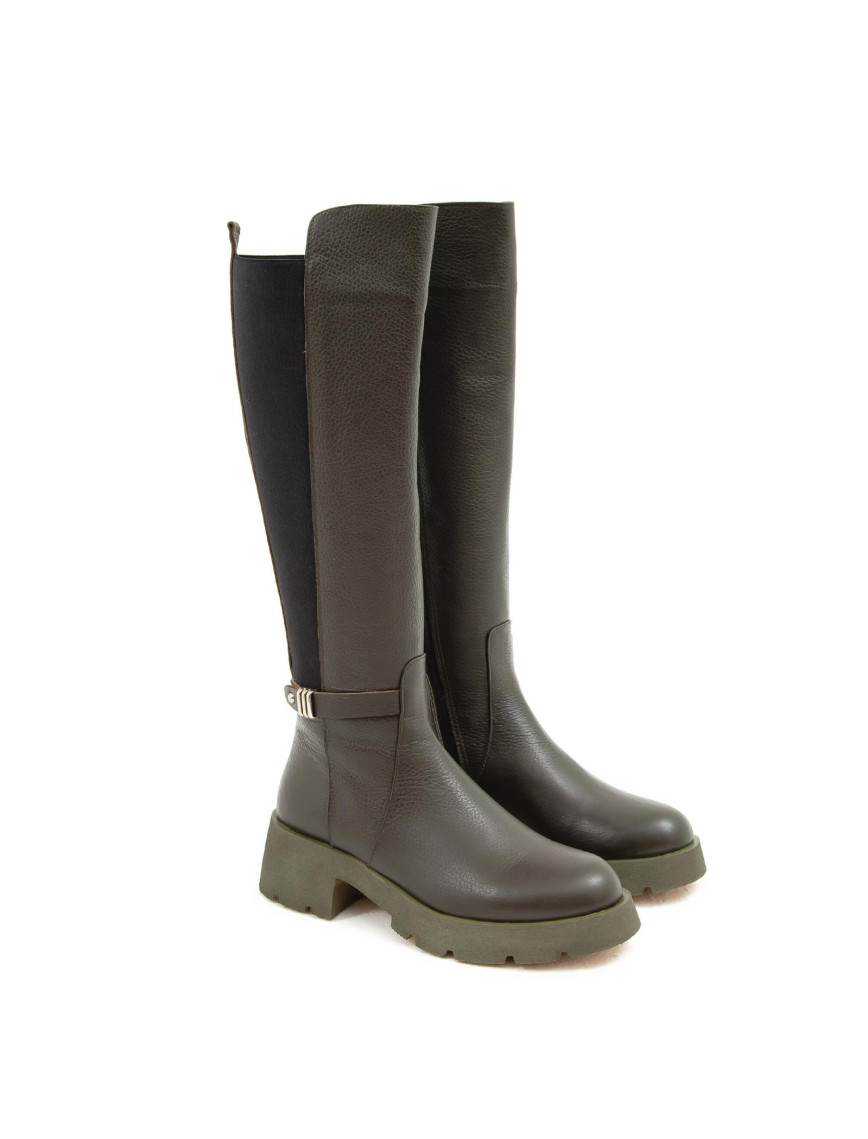 Tamer Tanca Kadın Hakiki Deri Yeşil Casual Çizme