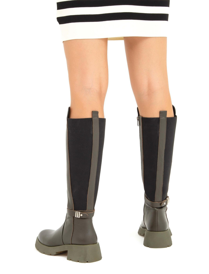 Tamer Tanca Kadın Hakiki Deri Yeşil Casual Çizme