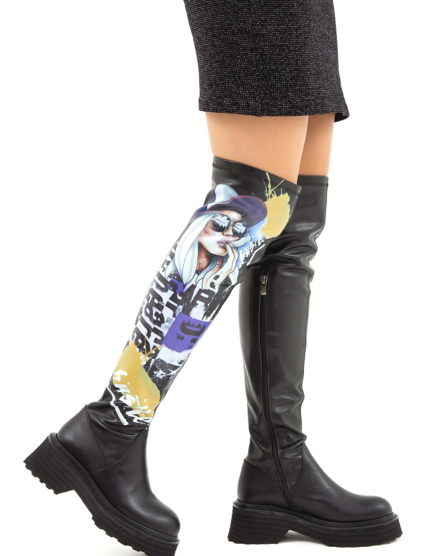 Tamer Tanca Kadın Hakiki Deri Siyah Casual Çizme Tamer Tanca Kadın Hakiki Deri Siyah Casual Çizme