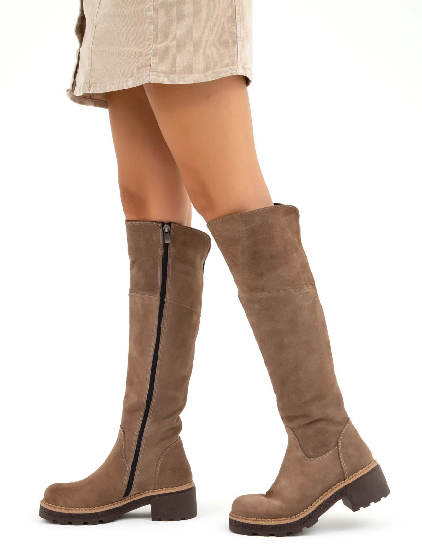 Tamer Tanca Kadın Hakiki Deri Kahverengi Casual Çizme