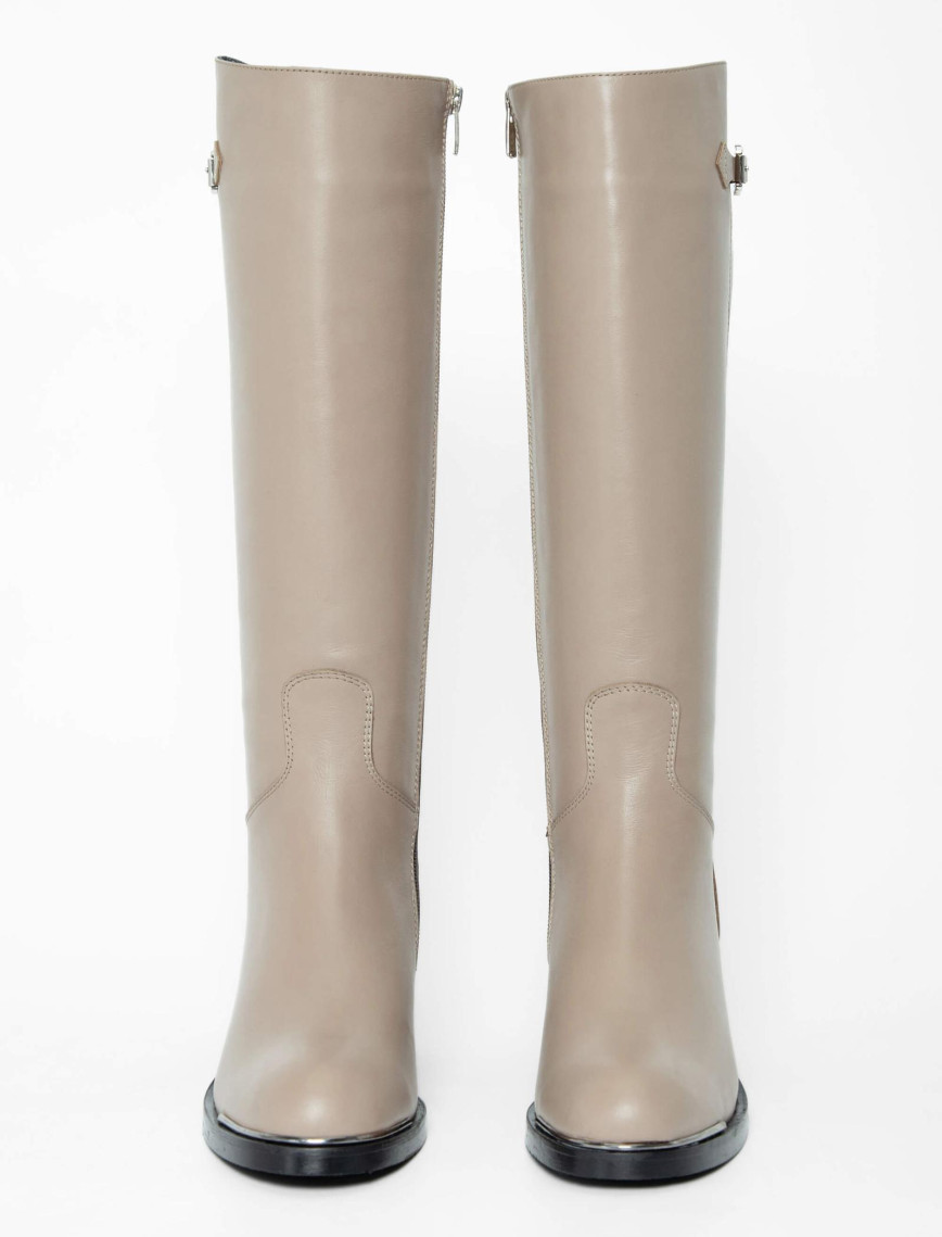 Tamer Tanca Kadın Hakiki Deri Vizon Casual Çizme Tamer Tanca Kadın Hakiki Deri Vizon Casual Çizme