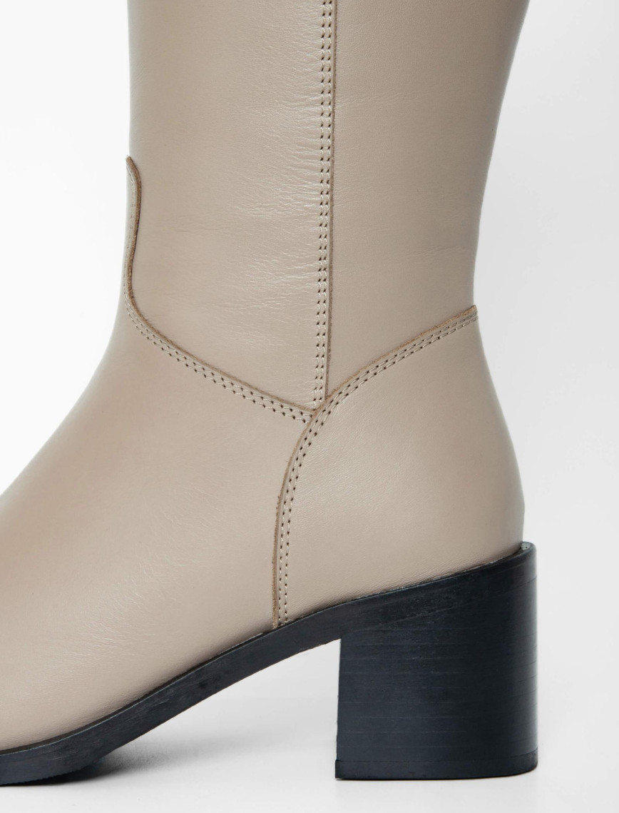 Tamer Tanca Kadın Hakiki Deri Vizon Casual Çizme Tamer Tanca Kadın Hakiki Deri Vizon Casual Çizme