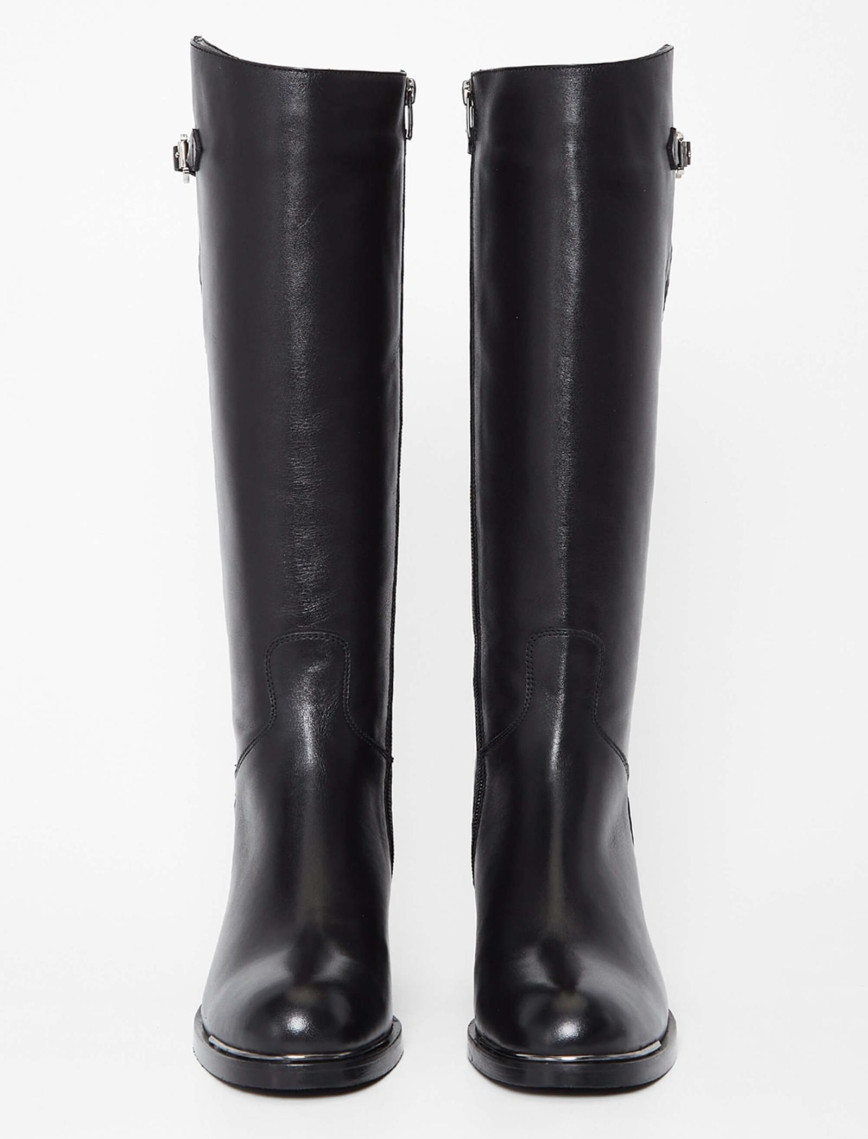 Tamer Tanca Kadın Hakiki Deri Siyah Deri Casual Çizme Tamer Tanca Kadın Hakiki Deri Siyah Deri Casual Çizme