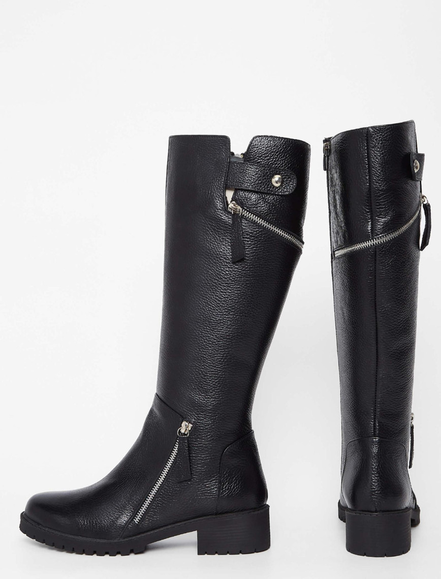 Tamer Tanca Kadın Hakiki Deri Siyah Casual Çizme Tamer Tanca Kadın Hakiki Deri Siyah Casual Çizme