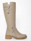 Tamer Tanca Kadın Hakiki Deri Bej Casual Çizme Tamer Tanca Kadın Hakiki Deri Bej Casual Çizme
