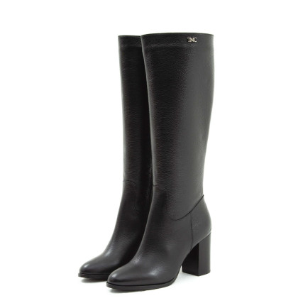 Tamer Tanca Kadın Hakiki Deri Siyah Floter Klasik Çizme