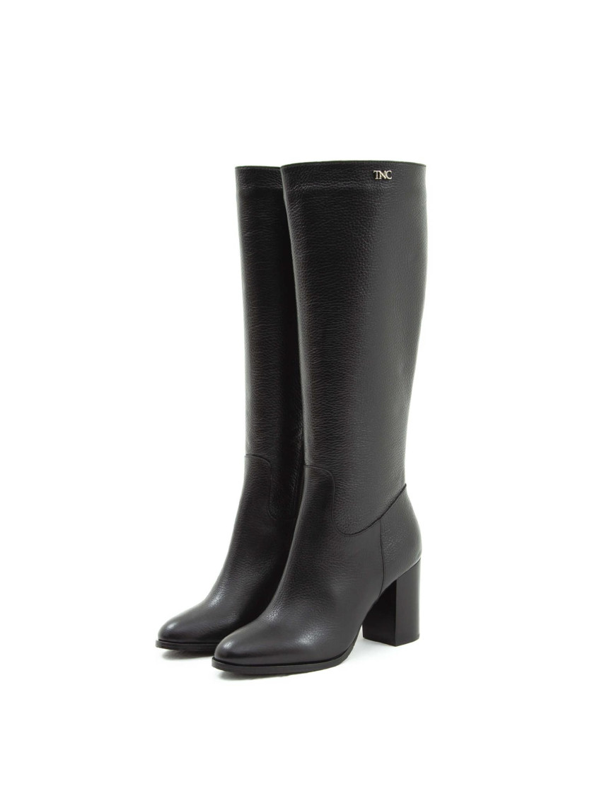 Tamer Tanca Kadın Hakiki Deri Siyah Floter Klasik Çizme Tamer Tanca Kadın Hakiki Deri Siyah Floter Klasik Çizme