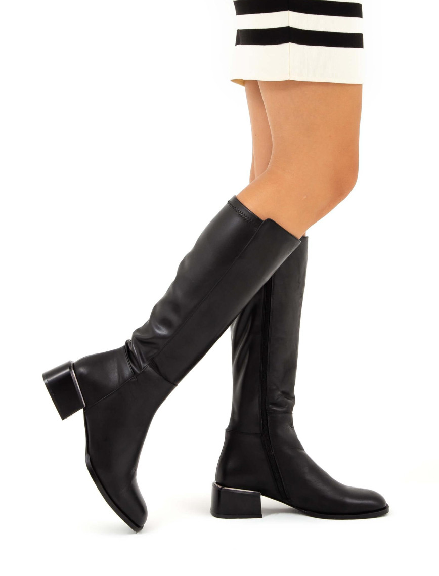 Tamer Tanca Kadın Hakiki Deri Siyah Casual Çizme Tamer Tanca Kadın Hakiki Deri Siyah Casual Çizme