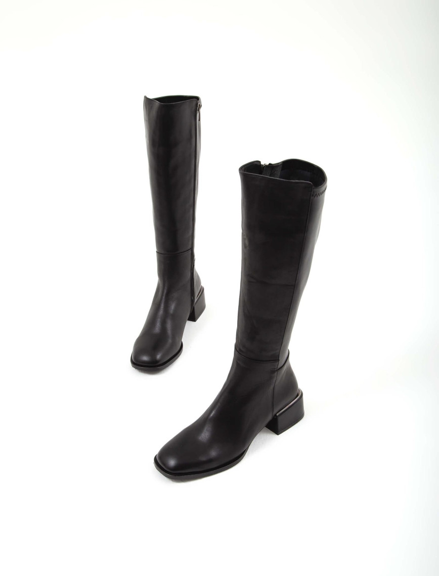 Tamer Tanca Kadın Hakiki Deri Siyah Casual Çizme Tamer Tanca Kadın Hakiki Deri Siyah Casual Çizme