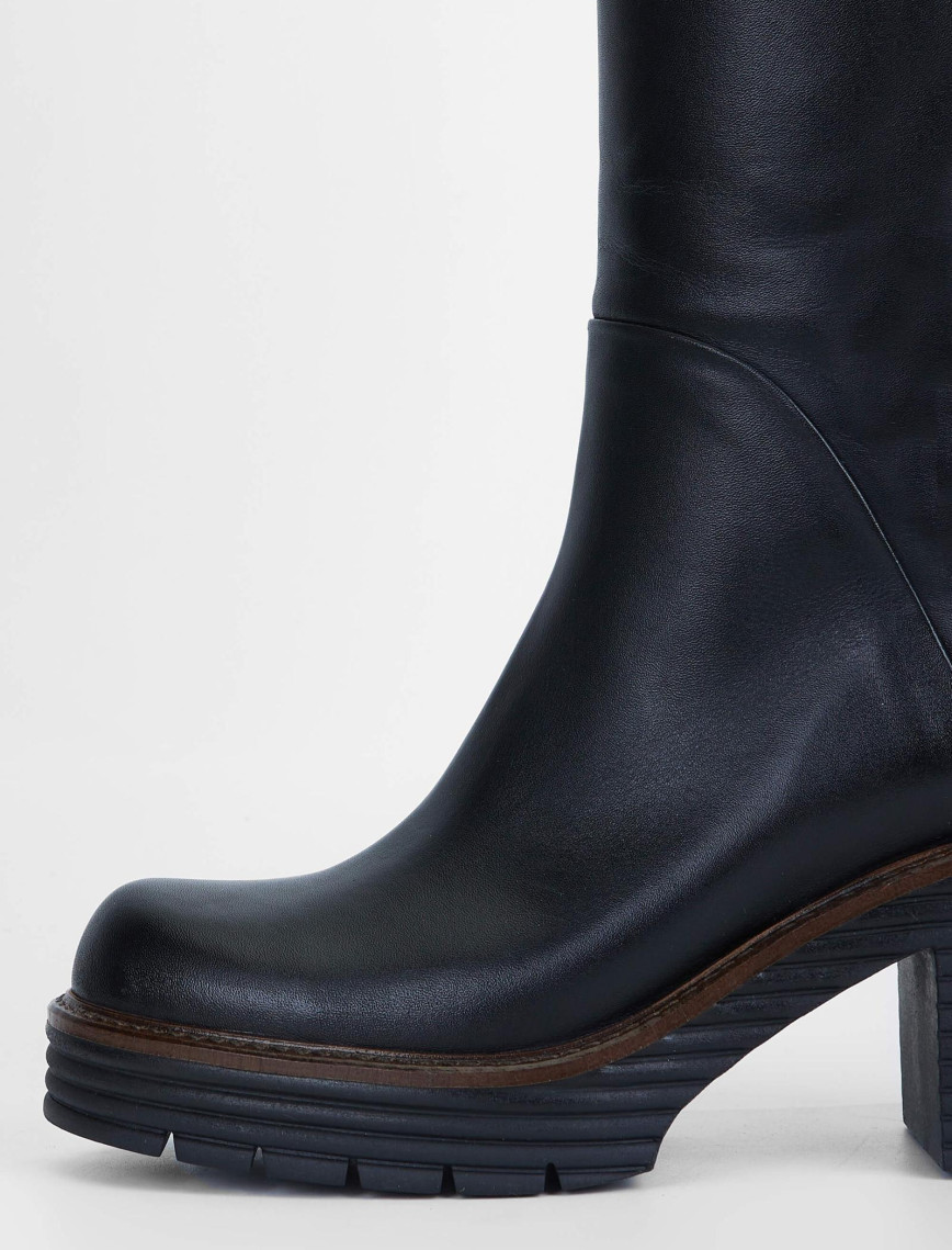 Tamer Tanca Kadın Hakiki Deri Siyah Casual Çizme Tamer Tanca Kadın Hakiki Deri Siyah Casual Çizme